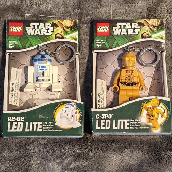 Lego star wars led key chain R2-D2 C-3PO - Picture 1 of 1